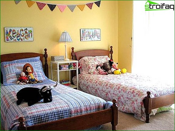 ? Design of a large nursery 18 sq.m