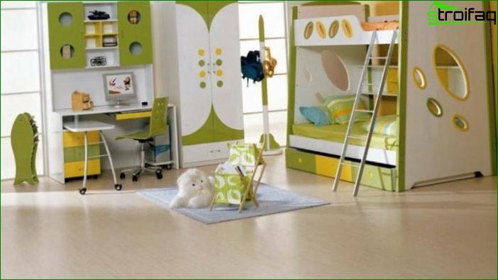 ? Design of a large nursery 18 sq.m