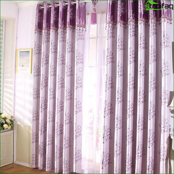 Purple curtains