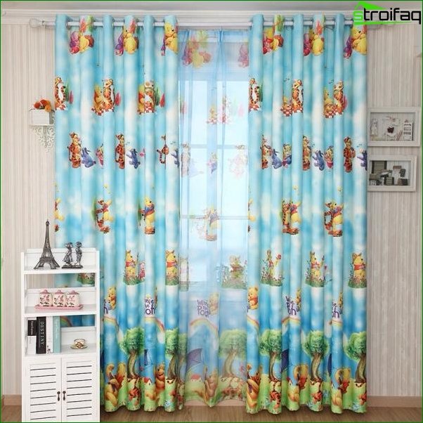 Photo of curtains for a child’s room