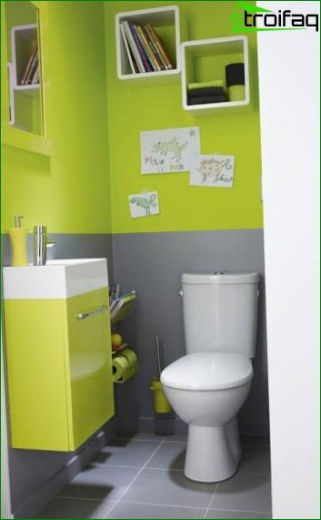 Color scheme for toilet design 6