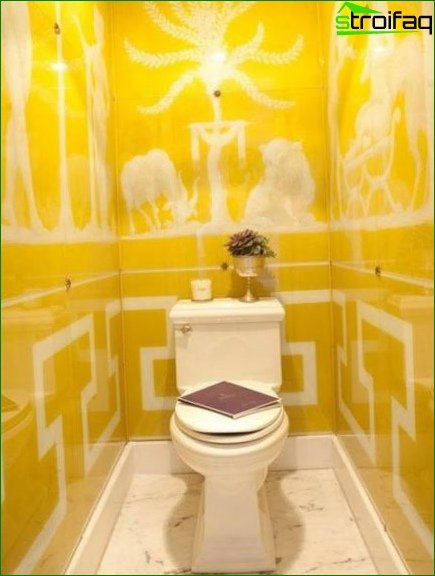 Color scheme for toilet design 16