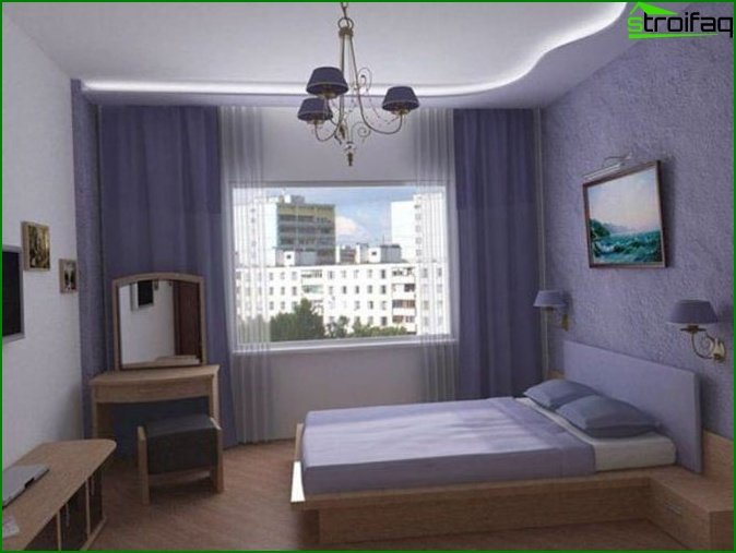 Foto af et soveværelse i et panelhus