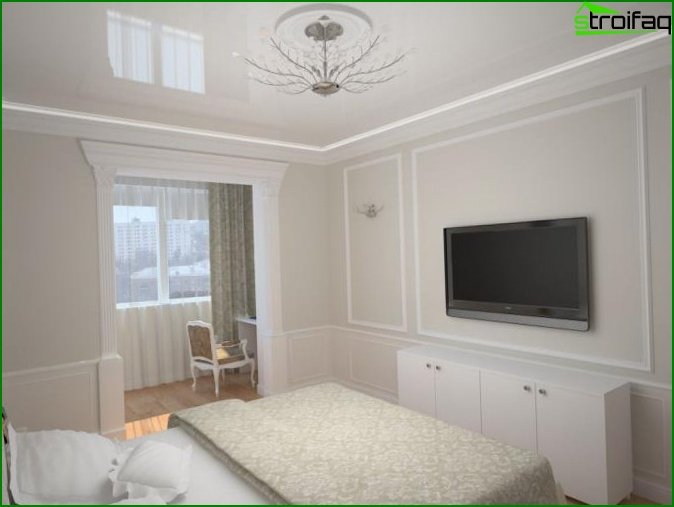 Bedroom combined with a balcony or loggia - photo 1