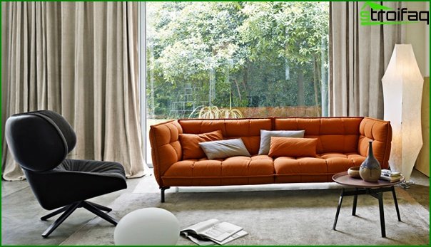 Upholstered furniture (classic sofa) - 5