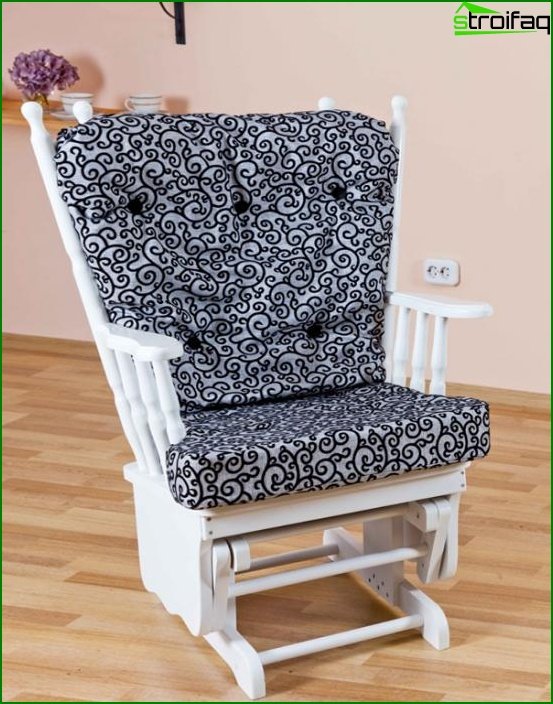 Upholstered furniture (rocking chair) - 4