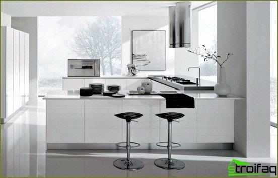 reparação e design de interiores da cozinha