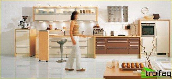 reparação e design de interiores da cozinha