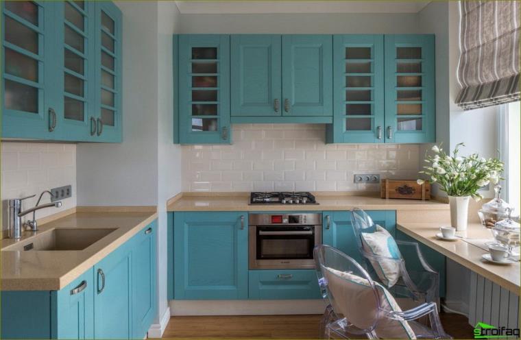 sininen keittiökuva